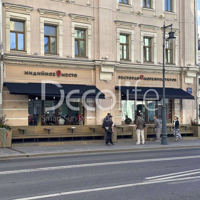 Маркиза открытая Decolife G200 - г. Москва, ресторан ''Мидийное место''