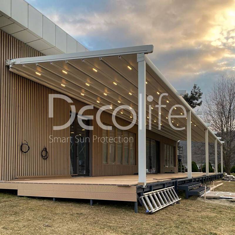 Тентовая пергола Decolife Basic&Pro New - Краснодарский край, с. Абрау-Дюрсо