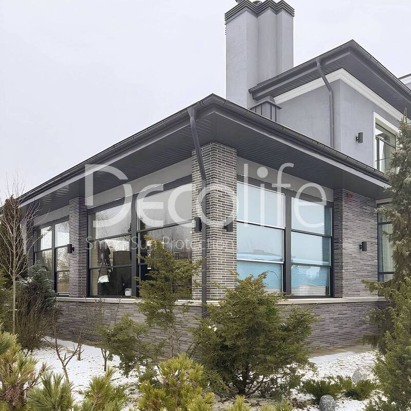 Панорамные раздвижные двери Decolife HS162 + Подъемное остекление Decolife W700 - Московская обл