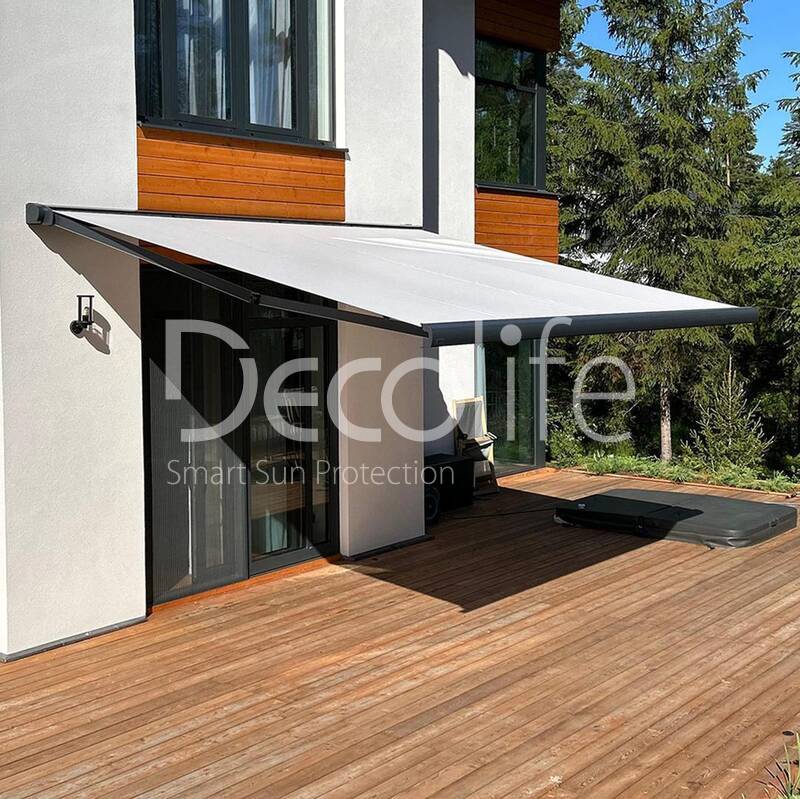 Маркиза кассетная Decolife G500 - Ленинградская обл, п. Репино парк 