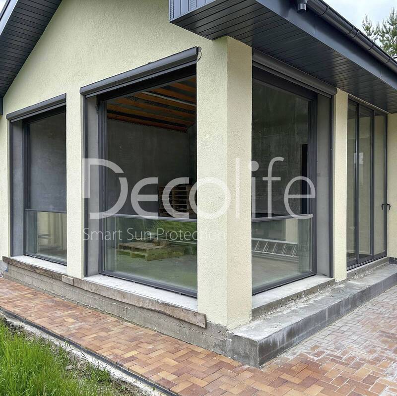 Раздвижное и гильотинное остекление Decolife. W500 + S500 + Zip 100 - Московская обл