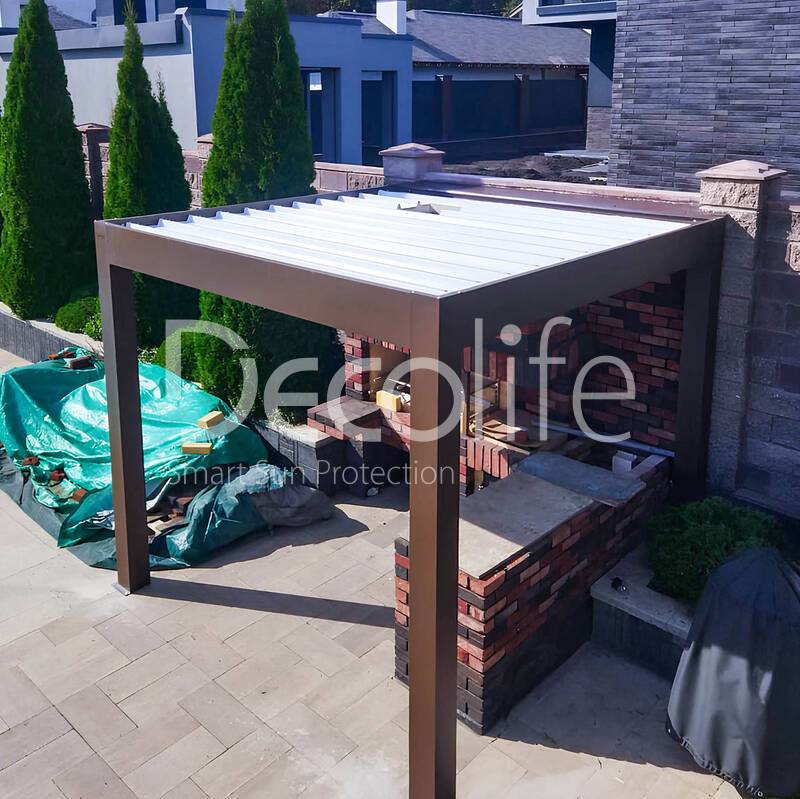 Пергола Decolife B600 PIR + тентовая пергола Wall Project - г. Самара