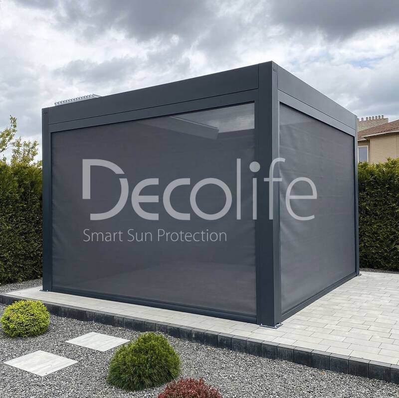 Пергола Decolife Bioclimatic B700-20С + Zip 130 - г. Брест