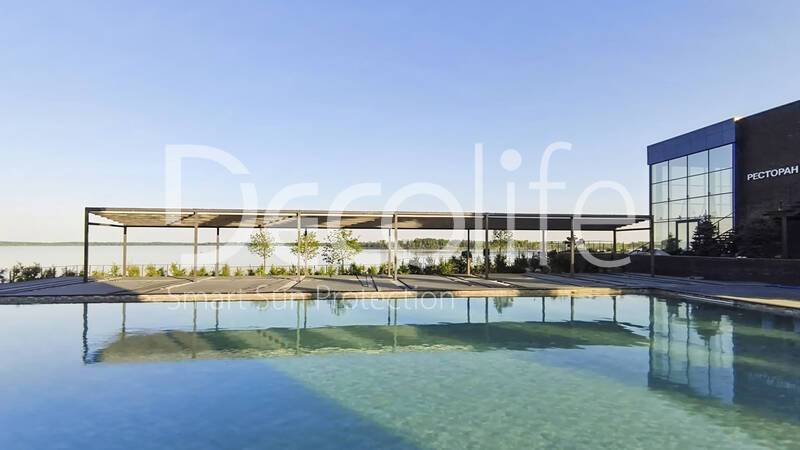 Тентовая пергола Decolife Solo Project - Саратовская обл, г. Вольск, парк-отель Рыбное