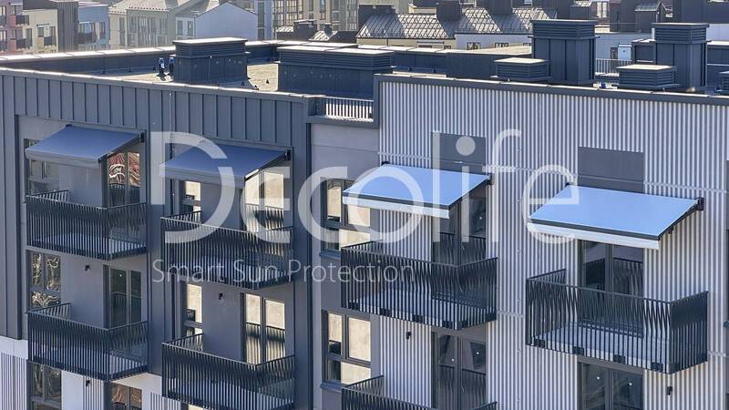 Открытые маркизы Decolife G100 - г. Минск, ЖК Зеленая гавань