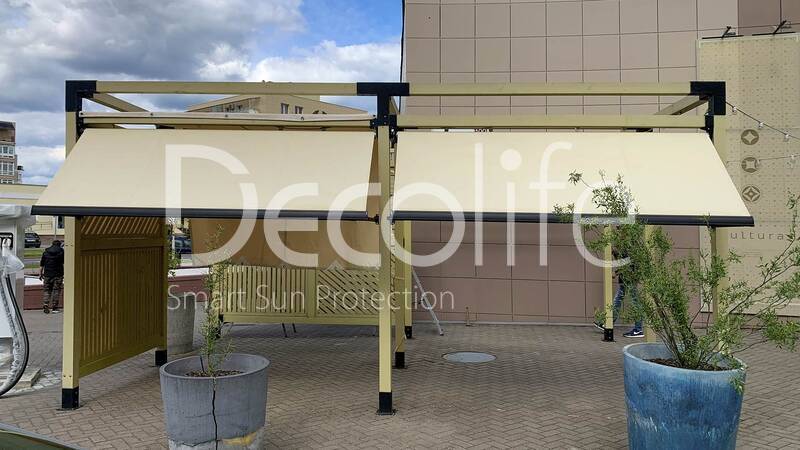 Витринная маркиза Decolife G400 - г. Минск, ресторан ''Cultura''