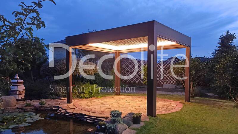 Пергола Decolife B600 PIR + Вертикальная система Zip 100 Kvadro - Балтийская слобода