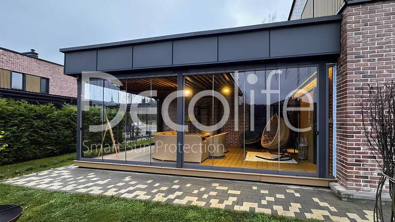 Раздвижное остекление Decolife S150 - Московская обл., к.п. Рига Парк