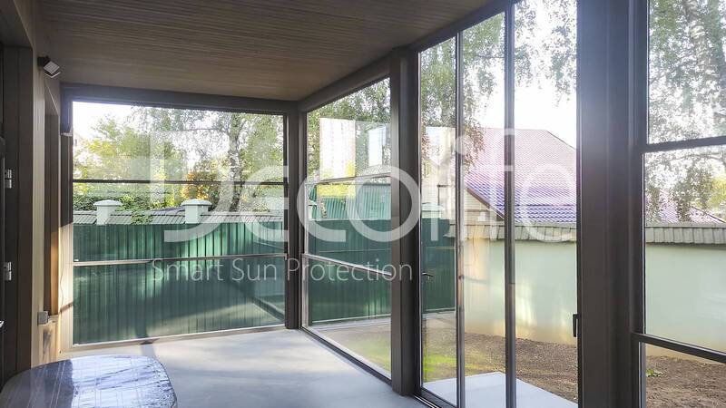 Гильотинное остекление Decolife W500 + Раздвижное остекление Decolife S500 - Коммунарка