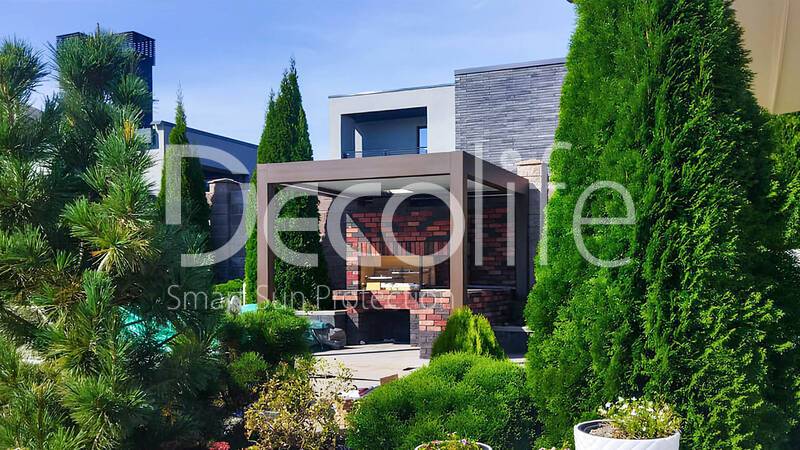 Пергола Decolife B600 PIR + тентовая пергола Wall Project - г. Самара