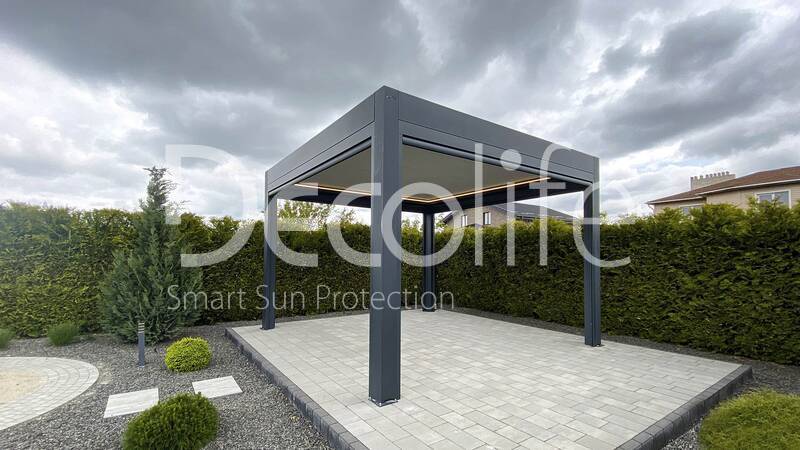 Пергола Decolife Bioclimatic B700-20С + Zip 130 - г. Брест