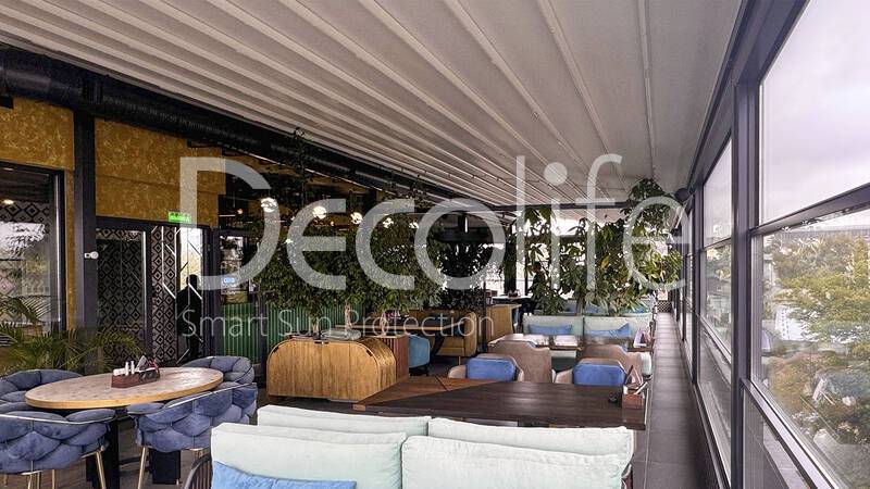 Тентовая пергола Decolife Solo Basic + W600, W500 - г. Пятигорск, р-н ''Этажи вкуса''