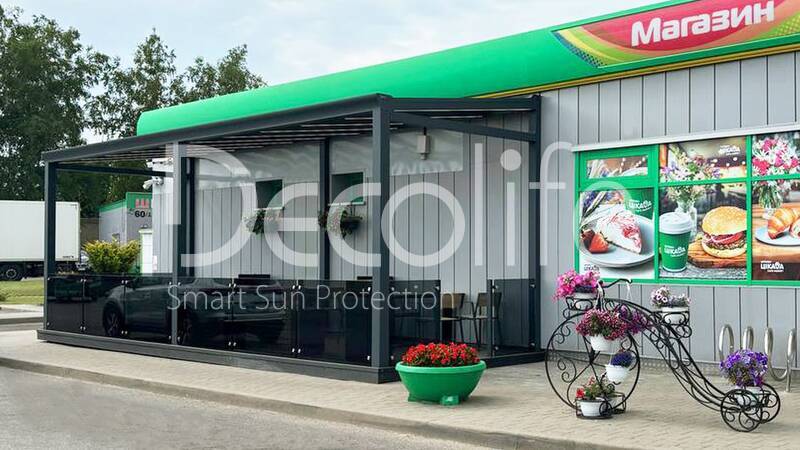 Зимний сад Decolife с LED- подсветкой - АЗС Беларуснефть, г. Марьина Горка