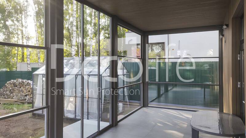 Гильотинное остекление Decolife W500 + Раздвижное остекление Decolife S500 - Коммунарка