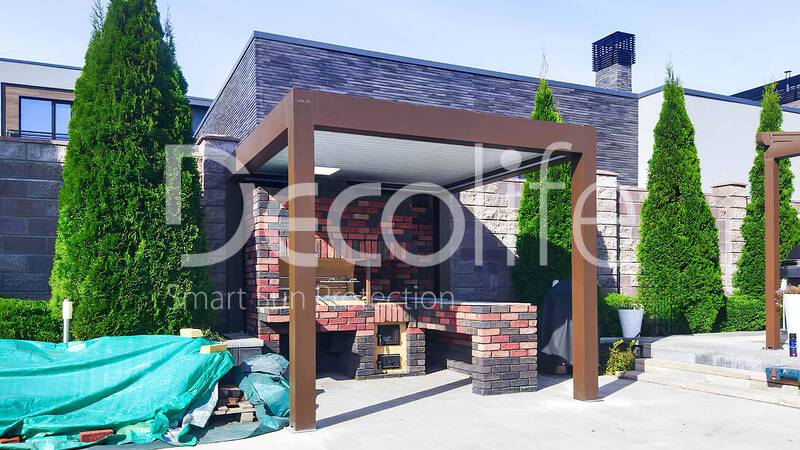 Пергола Decolife B600 PIR + тентовая пергола Wall Project - г. Самара