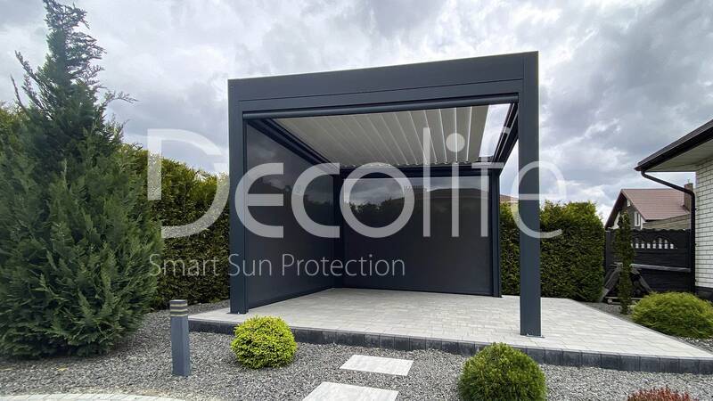Пергола Decolife Bioclimatic B700-20С + Zip 130 - г. Брест