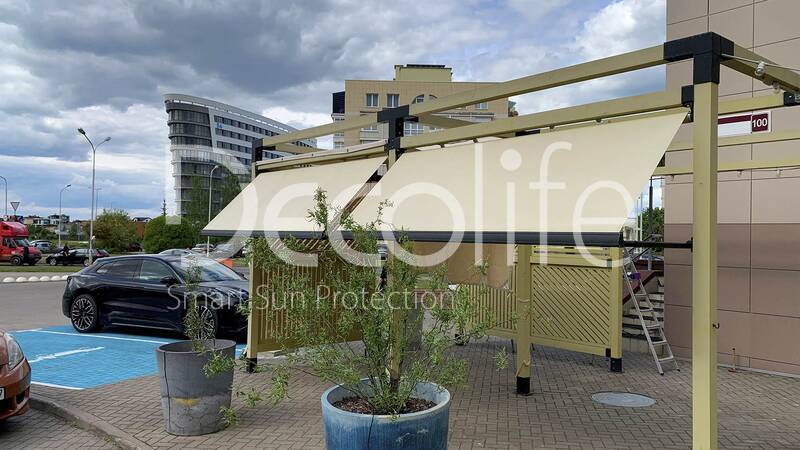 Витринная маркиза Decolife G400 - г. Минск, ресторан ''Cultura''