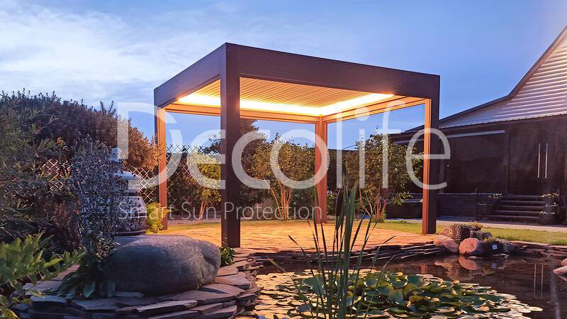 Пергола Decolife B600 PIR + Вертикальная система Zip 100 Kvadro - Балтийская слобода