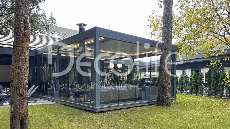 Гильотинное остекление Decolife W500 - Московская обл., кп Истринская Ривьера