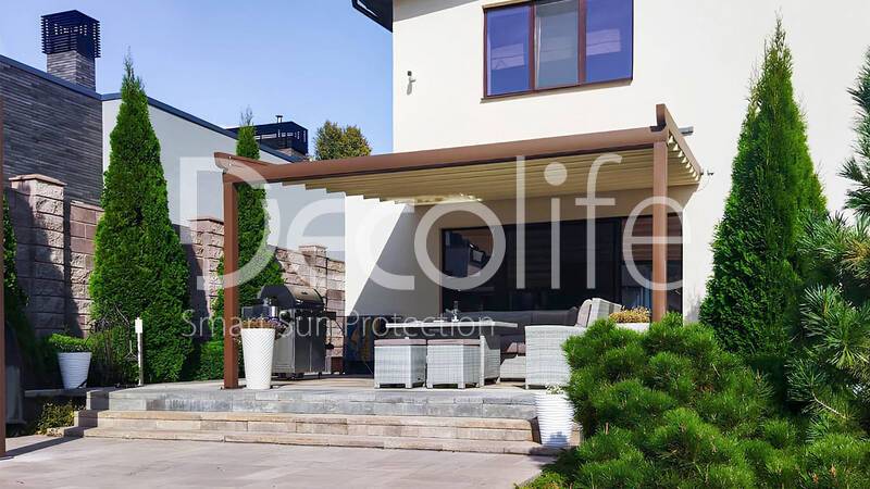 Пергола Decolife B600 PIR + тентовая пергола Wall Project - г. Самара