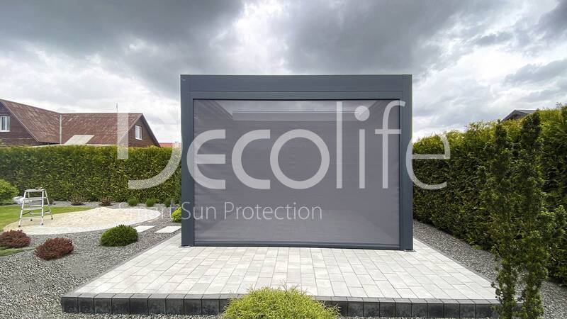 Пергола Decolife Bioclimatic B700-20С + Zip 130 - г. Брест