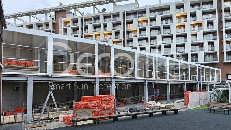 Пергола Decolife Bioclimatic B600 + Гильотинное остекление - г. Сочи, ФТ Сириус, ГК Bridge Resort