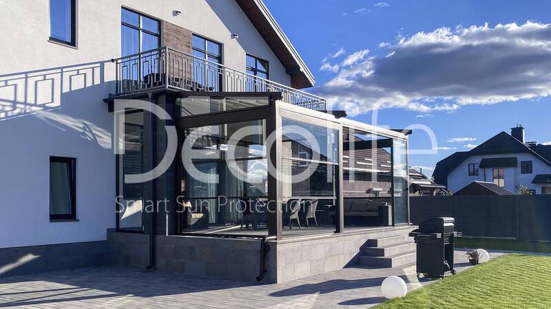Тентовая пергола Decolife Project Light + W500 + S200 + FC48 - д. Дроздово