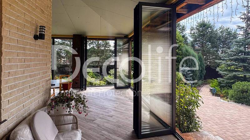 Панорамные складные двери Decolife BF77(с терморазрывом) + G500 - г. Москва