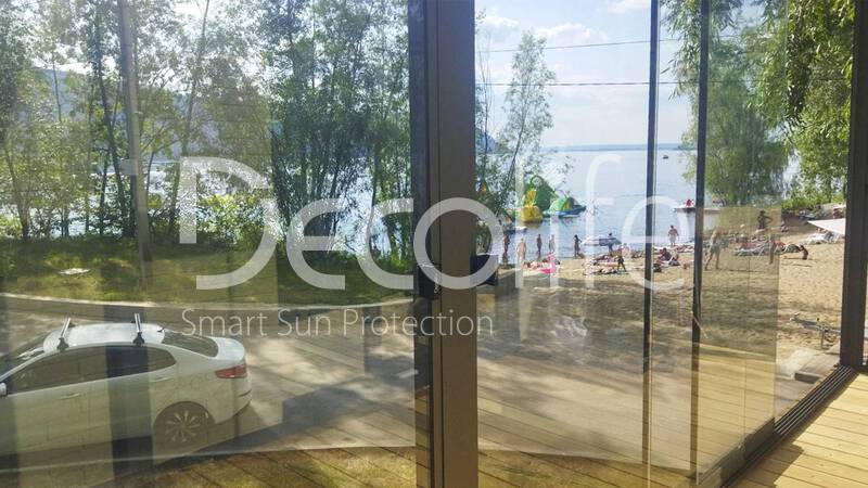 Пергола тентовая Decolife Solo Project + безрамное остекление S150 - г. Самара