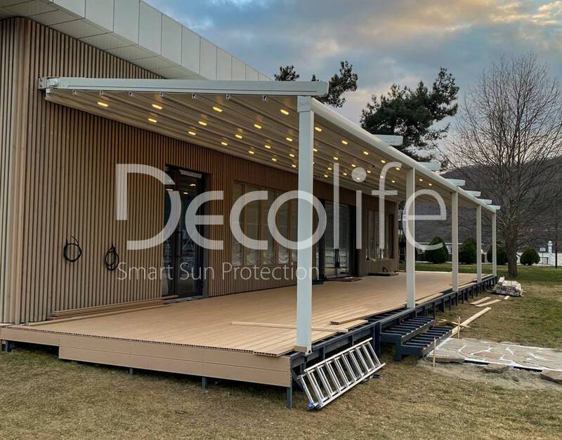 Тентовая пергола Decolife Basic&Pro New - Краснодарский край, с. Абрау-Дюрсо