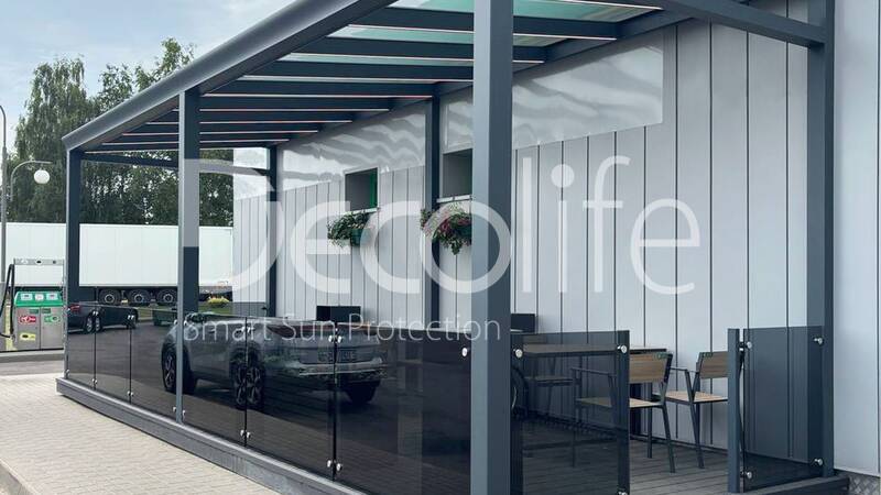 Зимний сад Decolife с LED- подсветкой - АЗС Беларуснефть, г. Марьина Горка