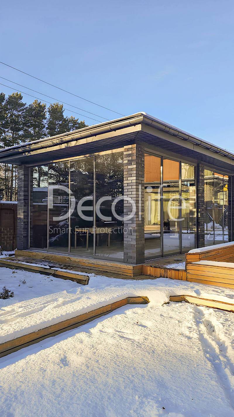 Раздвижное остекление Decolife S500, реализовано партнером ''Либерти'' - г. Иркутск