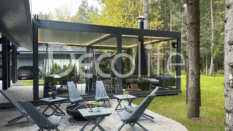 Гильотинное остекление Decolife W500 - Московская обл., кп Истринская Ривьера