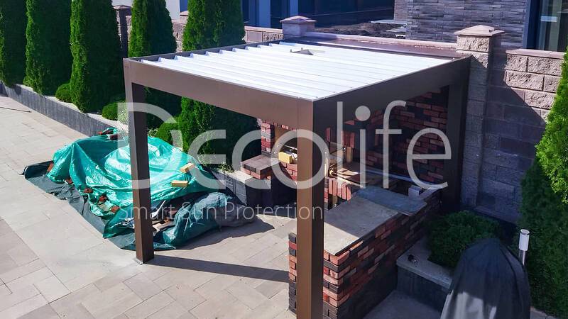 Пергола Decolife B600 PIR + тентовая пергола Wall Project - г. Самара