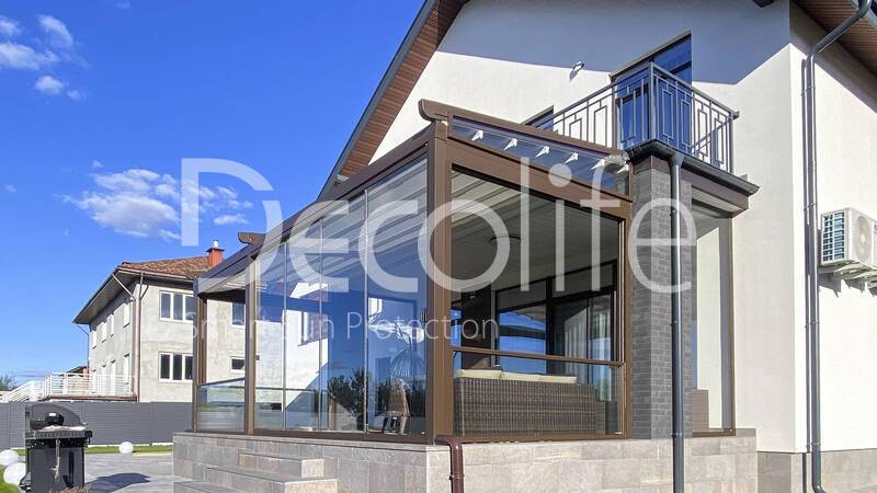 Тентовая пергола Decolife Project Light + W500 + S200 + FC48 - д. Дроздово