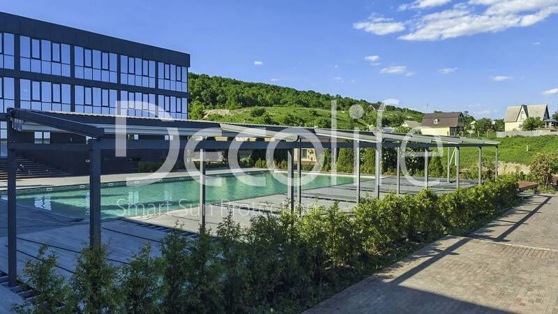 Тентовая пергола Decolife Solo Project - Саратовская обл, г. Вольск, парк-отель Рыбное