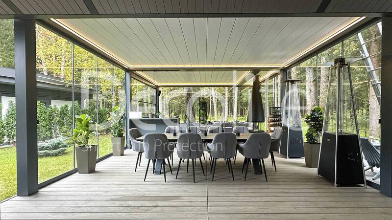 Гильотинное остекление Decolife W500 - Московская обл., кп Истринская Ривьера