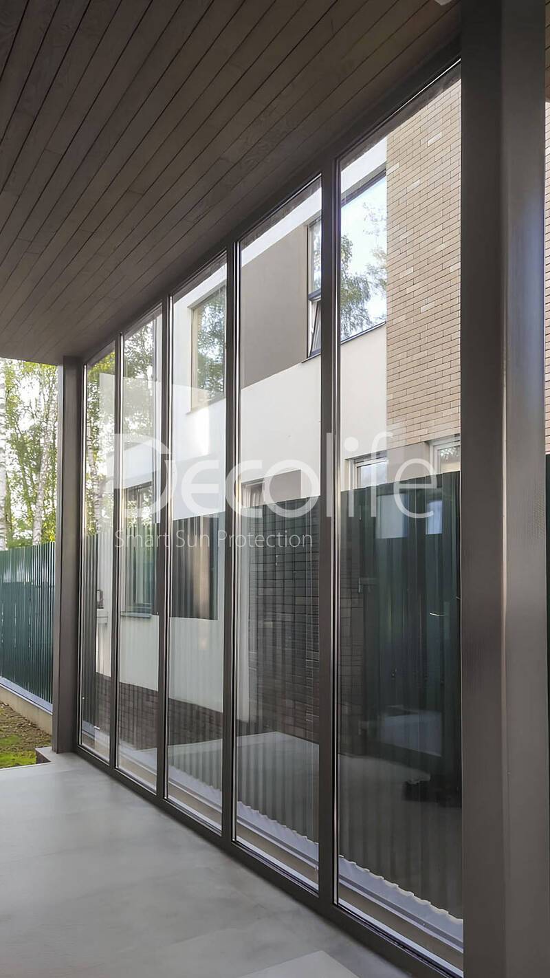 Гильотинное остекление Decolife W500 + Раздвижное остекление Decolife S500 - Коммунарка