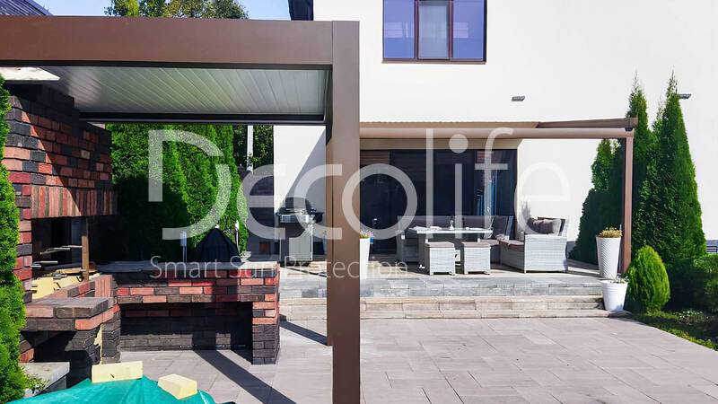 Пергола Decolife B600 PIR + тентовая пергола Wall Project - г. Самара
