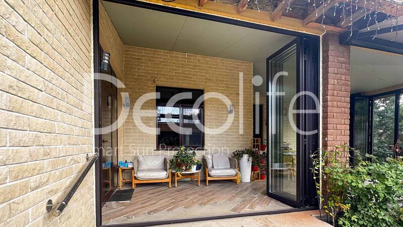 Панорамные складные двери Decolife BF77(с терморазрывом) + G500 - г. Москва
