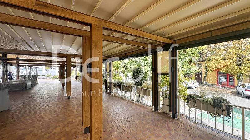 Тентовая пергола Decolife Solo Basic обшитая деревом + Zip 100 - г. Ессентуки, р-н Arthur's