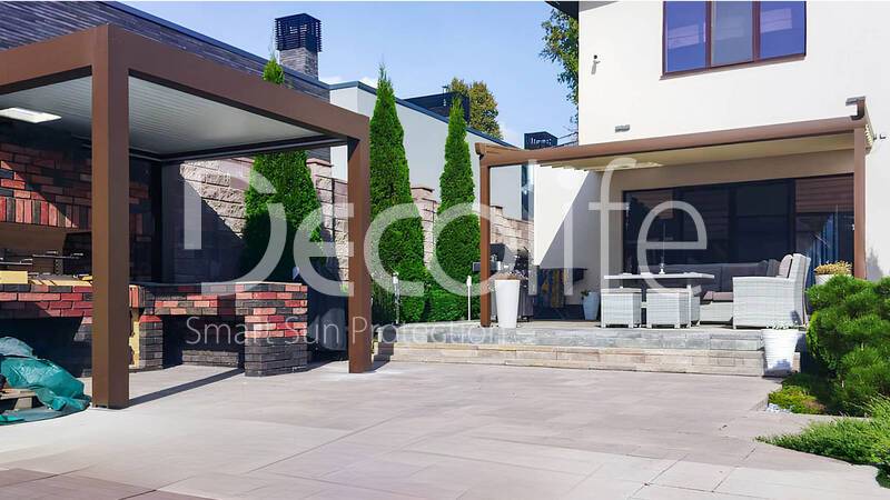 Пергола Decolife B600 PIR + тентовая пергола Wall Project - г. Самара