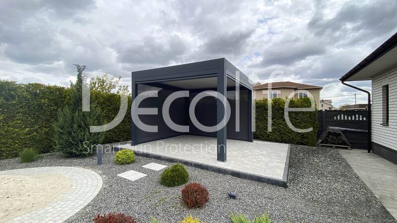 Пергола Decolife Bioclimatic B700-20С + Zip 130 - г. Брест
