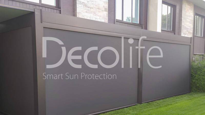 Пергола Bioclimatic Decolife B500 + Вертикальная система Zip 130 - к.п. Никологорские дачи