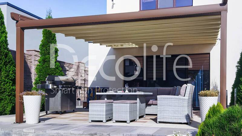 Пергола Decolife B600 PIR + тентовая пергола Wall Project - г. Самара