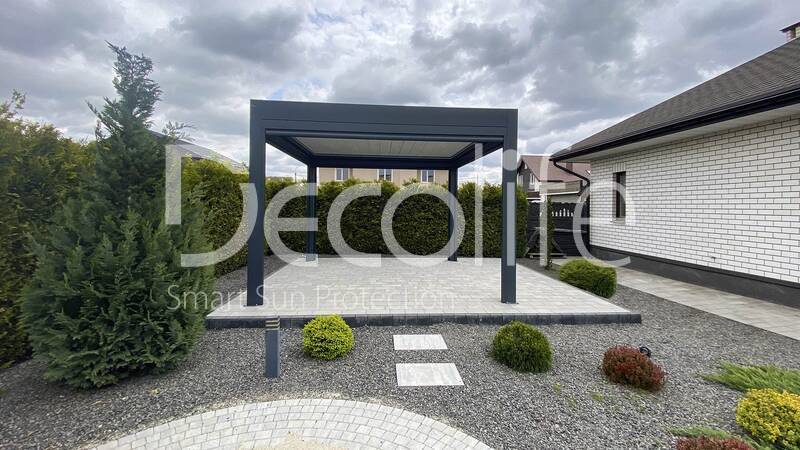 Пергола Decolife Bioclimatic B700-20С + Zip 130 - г. Брест