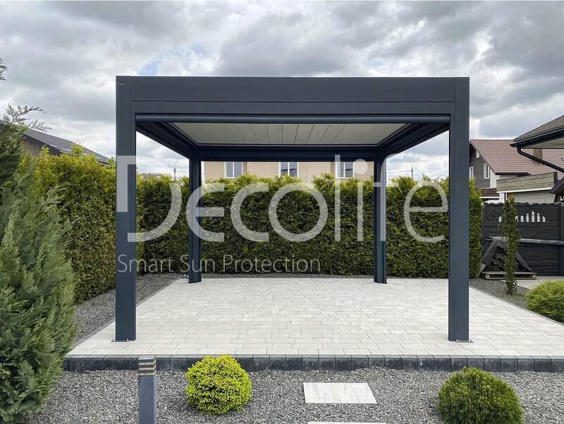 Пергола Decolife Bioclimatic B700-20С + Zip 130 - г. Брест